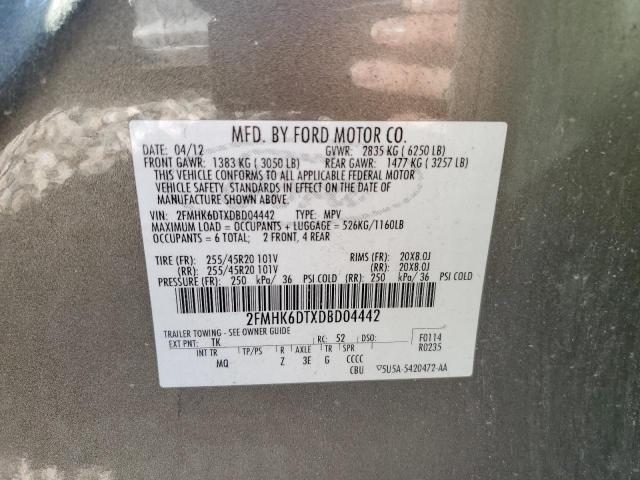 Photo 10 from auction – 2013 FORD FLEX LIMIT with VIN 2FMHK6DTXDBD04442