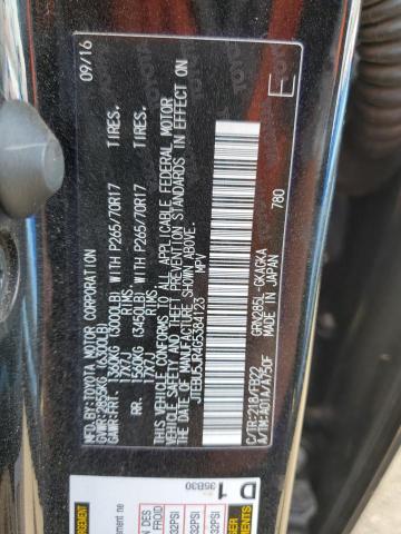 Photo 10 from auction – 2016 TOYOTA 4RUNNER SR with VIN JTEBU5JR4G5384123