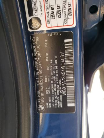 Photo 10 from auction – 2004 BMW X3 with VIN WBXPA73454WC40611