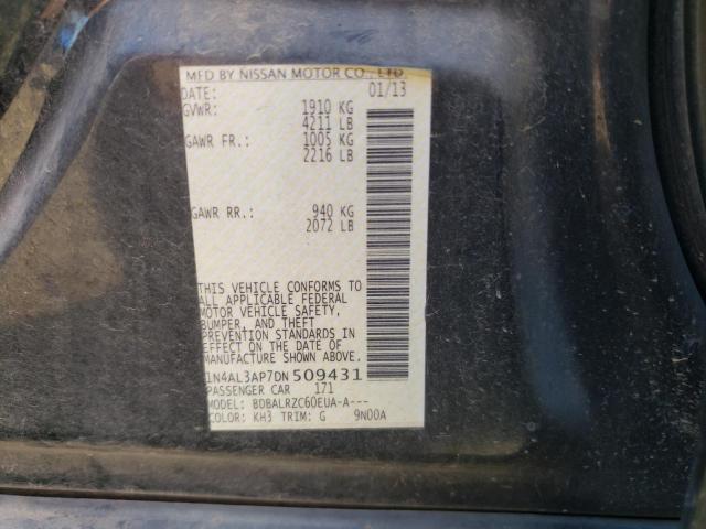 Photo 10 from auction – 2013 NISSAN ALTIMA 2.5 with VIN 1N4AL3AP7DN509431