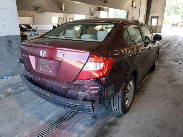 Photo 4 from auction – 2012 HONDA CIVIC LX with VIN 19XFB2F51CE334083