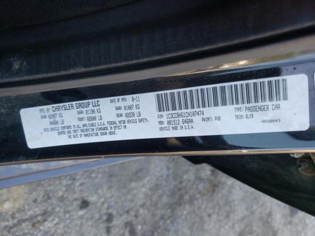 Photo 10 from auction – 2012 CHRYSLER 200 S with VIN 1C3CCBHG1CN107474
