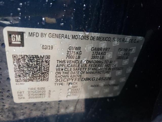 Photo 10 from auction – 2019 CHEVROLET SILVERADO with VIN 3GCPYFED8KG145226