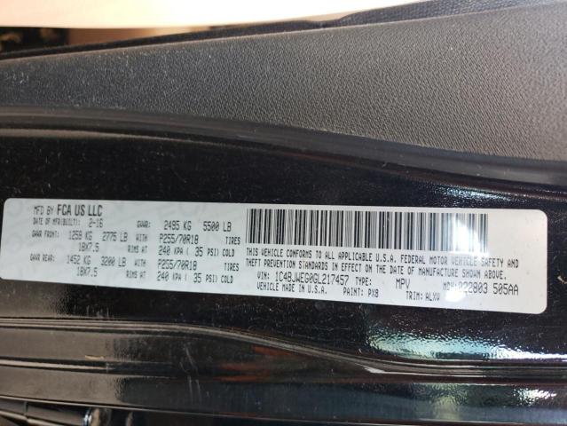 Photo 10 from auction – 2016 JEEP WRANGLER U with VIN 1C4BJWEG0GL217457