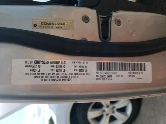 Photo 10 from auction – 2012 DODGE CALIBER SX with VIN 1C3CDWDA2CD528003