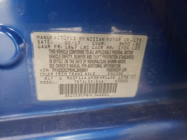 Photo 10 from auction – 2017 NISSAN VERSA NOTE with VIN 3N1CE2CP8HL360881