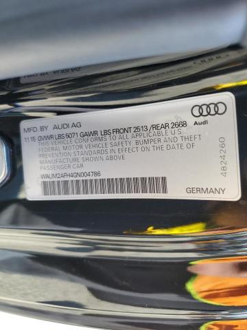 Photo 10 from auction – 2016 AUDI A5 PREMIUM with VIN WAUM2AFH4GN004786