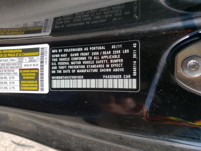 Photo 10 from auction – 2012 VOLKSWAGEN EOS KOMFOR with VIN WVWBW7AH1CV001833
