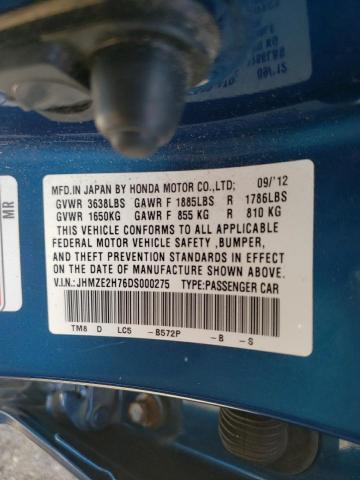 Photo 10 from auction – 2013 HONDA INSIGHT EX with VIN JHMZE2H76DS000275