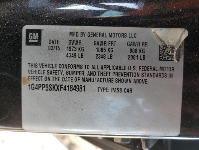 Photo 10 from auction – 2015 BUICK VERANO with VIN 1G4PP5SKXF4184981