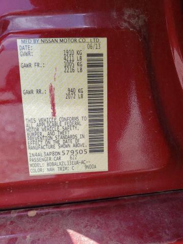 Photo 10 from auction – 2013 NISSAN ALTIMA 2.5 with VIN 1N4AL3AP8DN579505