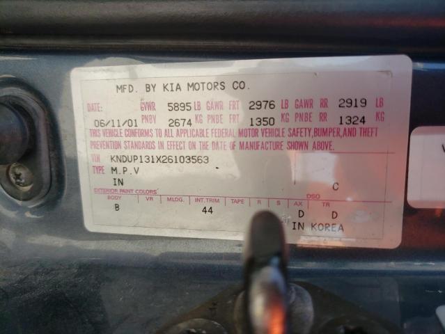 Zdjęcie 10 z aukcji – 2002 KIA SEDONA EX z VIN KNDUP131X26103563