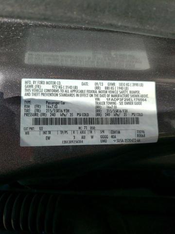 Photo 10 from auction – 2014 FORD FOCUS SE with VIN 1FADP3F29EL176564