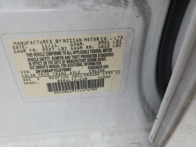 Photo 10 from auction – 2012 NISSAN SENTRA 2.0 with VIN 3N1AB6AP1CL676982