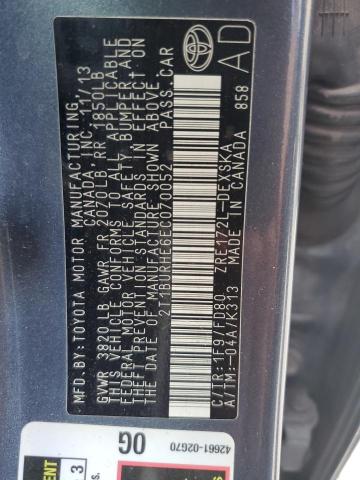 Photo 10 from auction – 2014 TOYOTA COROLLA L with VIN 2T1BURHE6EC070052