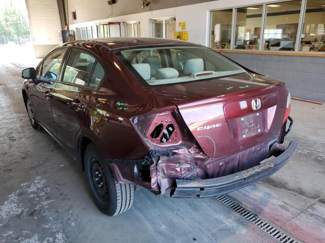 Photo 3 from auction – 2012 HONDA CIVIC LX with VIN 19XFB2F51CE334083