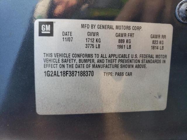 Photo 10 from auction – 2008 PONTIAC G5 with VIN 1G2AL18F387188370