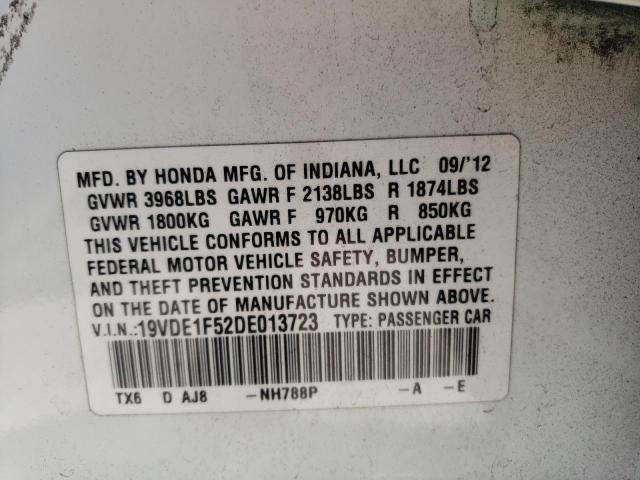 Photo 10 from auction – 2013 ACURA ILX 20 PRE with VIN 19VDE1F52DE013723