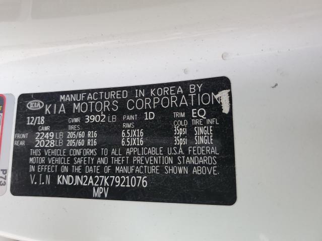 Photo 10 from auction – 2019 KIA SOUL with VIN KNDJN2A27K7921076