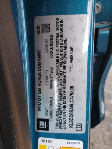 Photo 10 from auction – 2020 CHEVROLET SPARK 1LT with VIN KL8CD6SA6LC479336