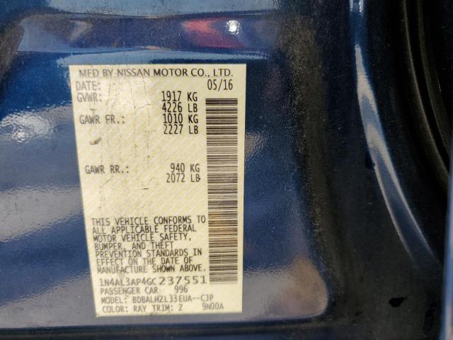 Photo 10 from auction – 2016 NISSAN ALTIMA 2.5 with VIN 1N4AL3AP4GC237551
