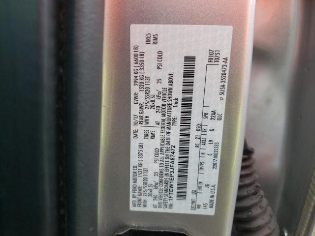 Photo 10 from auction – 2018 FORD F150 SUPER with VIN 1FTEW1EP3JFA87472