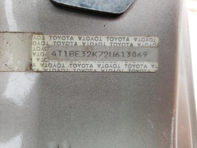 Photo 10 from auction – 2002 TOYOTA CAMRY LE with VIN 4T1BE32K72U613069