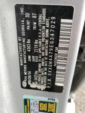Photo 10 from auction – 2014 KIA OPTIMA LX with VIN 5XXGM4A79EG347029