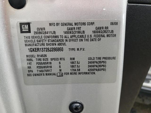 Photo 10 from auction – 2008 GMC ACADIA with VIN 1GKER13728J286860