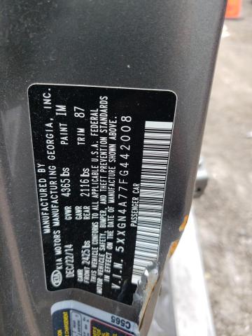 Photo 10 from auction – 2015 KIA OPTIMA EX with VIN 5XXGN4A77FG442008