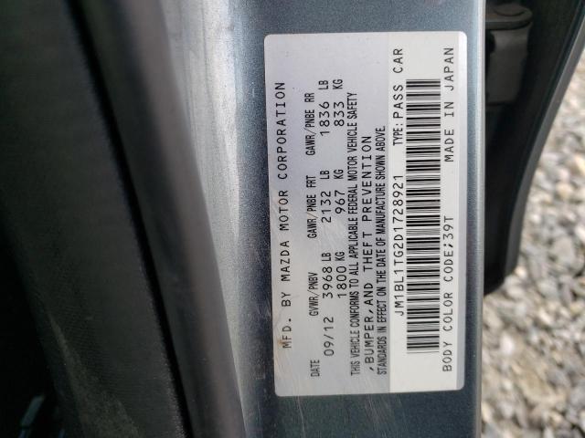 Photo 10 from auction – 2013 MAZDA 3 I with VIN JM1BL1TG2D1728921