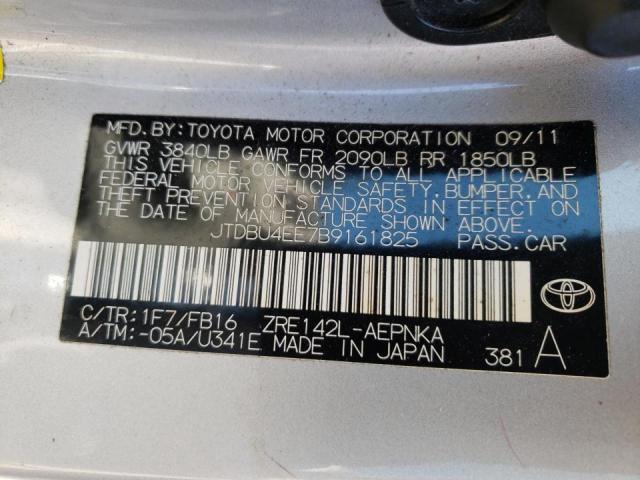 Photo 10 from auction – 2011 TOYOTA COROLLA with VIN JTDBU4EE7B9161825