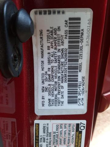 Photo 10 from auction – 2005 TOYOTA COROLLA CE with VIN 1NXBR32E75Z428832