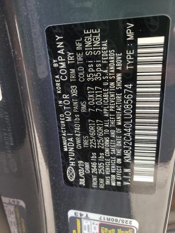 Photo 10 from auction – 2020 HYUNDAI TUCSON SE with VIN KM8J2CA40LU085674