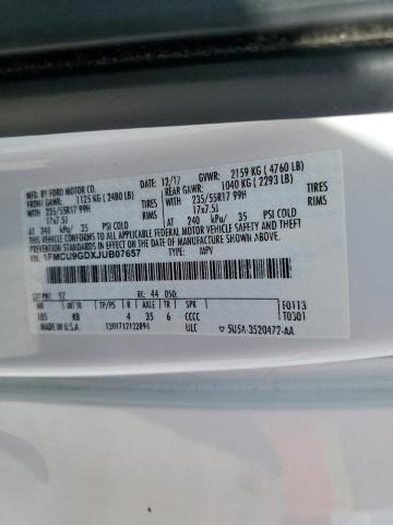 Photo 10 from auction – 2018 FORD ESCAPE SE with VIN 1FMCU9GDXJUB07657