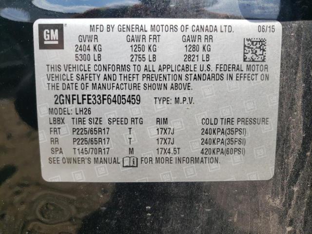 Photo 10 from auction – 2015 CHEVROLET EQUINOX LT with VIN 2GNFLFE33F6405459
