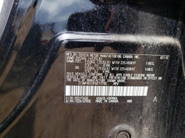 Photo 10 from auction – 2015 TOYOTA RAV4 XLE with VIN 2T3WFREV3FW211795