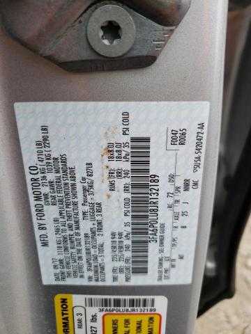 Photo 10 from auction – 2018 FORD FUSION SE with VIN 3FA6P0LU8JR132189