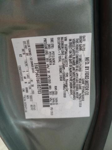 Photo 10 from auction – 2006 FORD TAURUS SEL with VIN 1FAFP56U16A182703