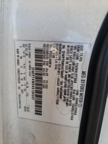 Photo 10 from auction – 2004 FORD CROWN VICT with VIN 2FAFP74W04X130337