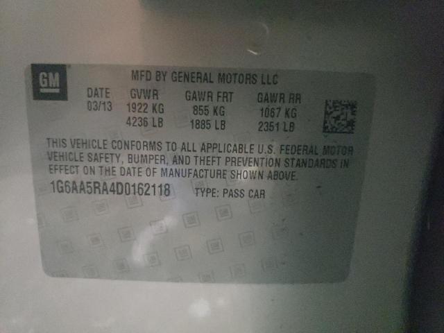 Photo 10 from auction – 2013 CADILLAC ATS with VIN 1G6AA5RA4D0162118