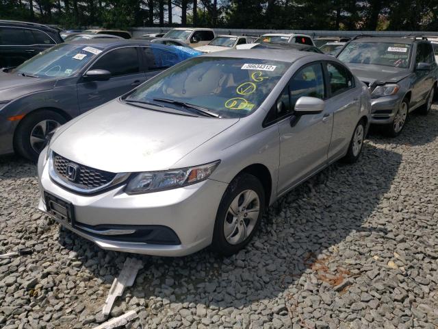 Photo 2 from auction – 2014 HONDA CIVIC LX with VIN 19XFB2F52EE242872
