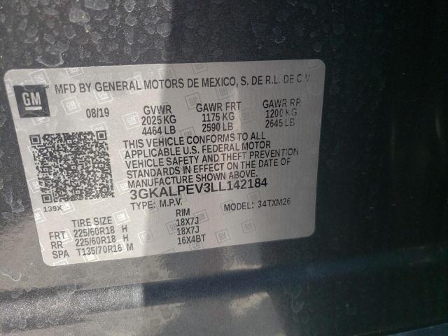 Photo 10 from auction – 2020 GMC TERRAIN SL with VIN 3GKALPEV3LL142184