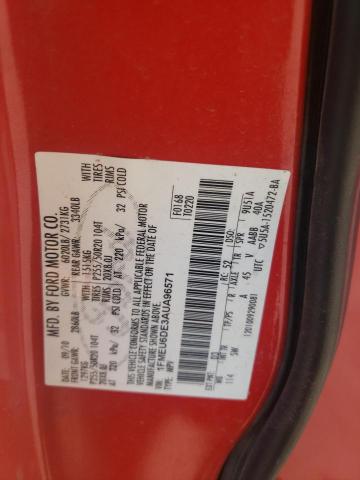 Photo 10 from auction – 2010 FORD EXPLORER X with VIN 1FMEU6DE3AUA96571