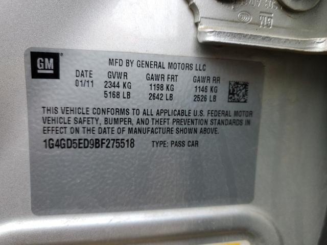 Photo 10 from auction – 2011 BUICK LACROSSE C with VIN 1G4GD5ED9BF275518