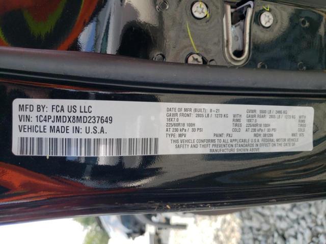 Photo 10 from auction – 2021 JEEP CHEROKEE L with VIN 1C4PJMDX8MD237649