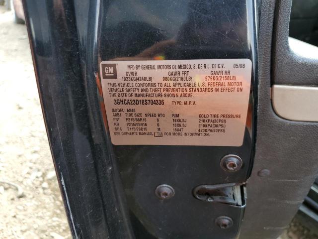 Photo 10 from auction – 2008 CHEVROLET HHR LT with VIN 3GNCA23D18S704336