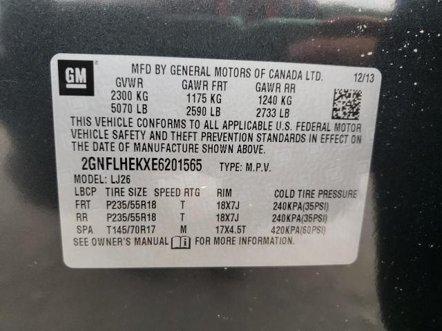 Photo 10 from auction – 2014 CHEVROLET EQUINOX LT with VIN 2GNFLHEKXE6201565