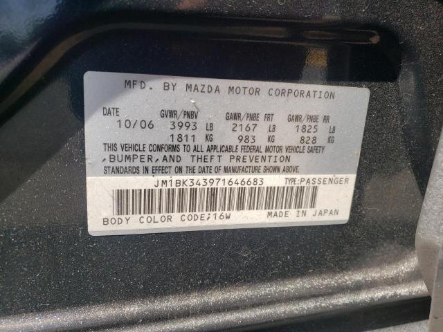 Photo 10 from auction – 2007 MAZDA 3 HATCHBAC with VIN JM1BK343971646683