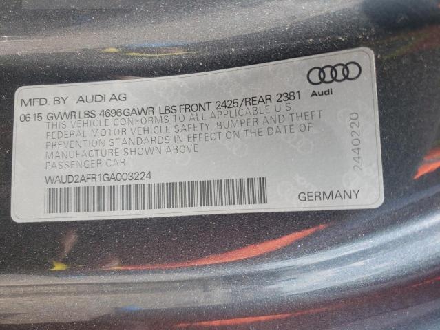 Фото 10 с аукциона – 2016 AUDI A5 PREMIUM с VIN WAUD2AFR1GA003224